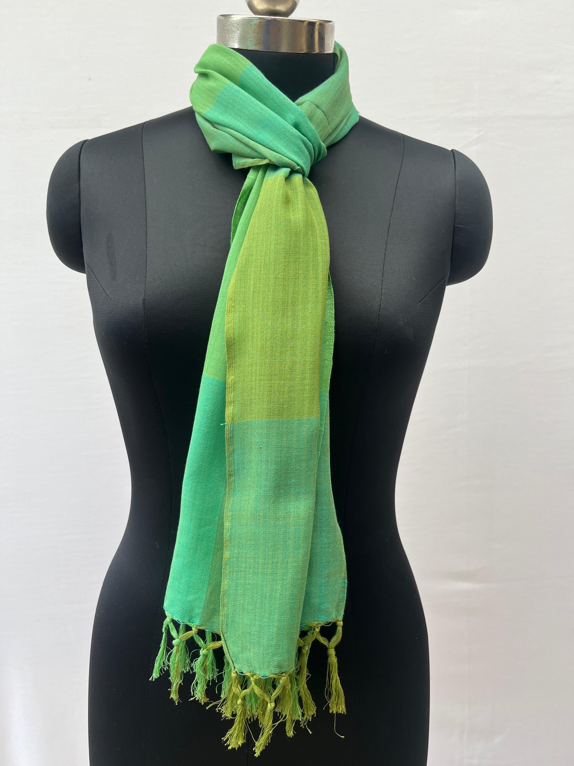 Cotton Scarf(Leaf Green)