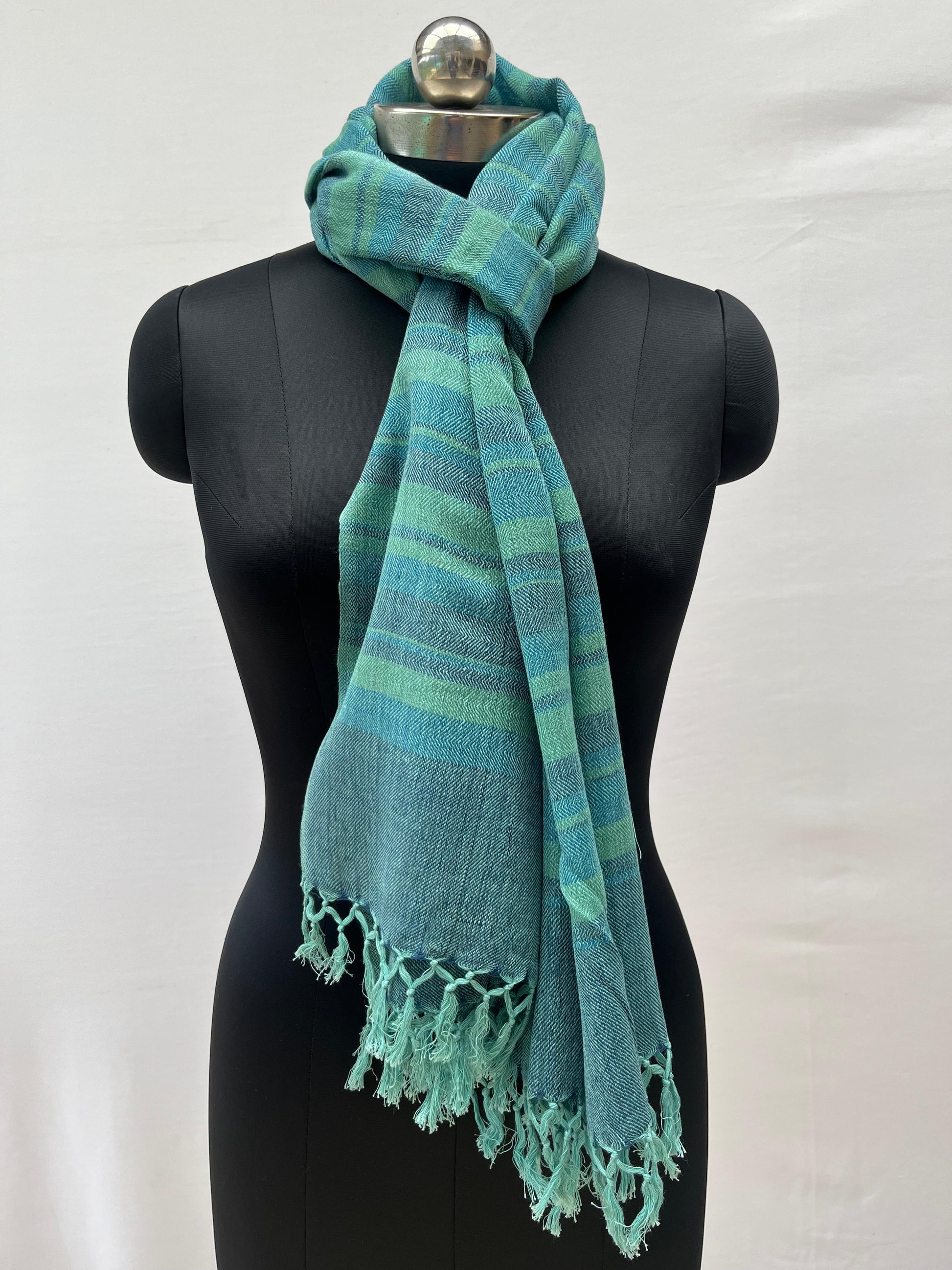 Cotton Wool Stole(Jade)