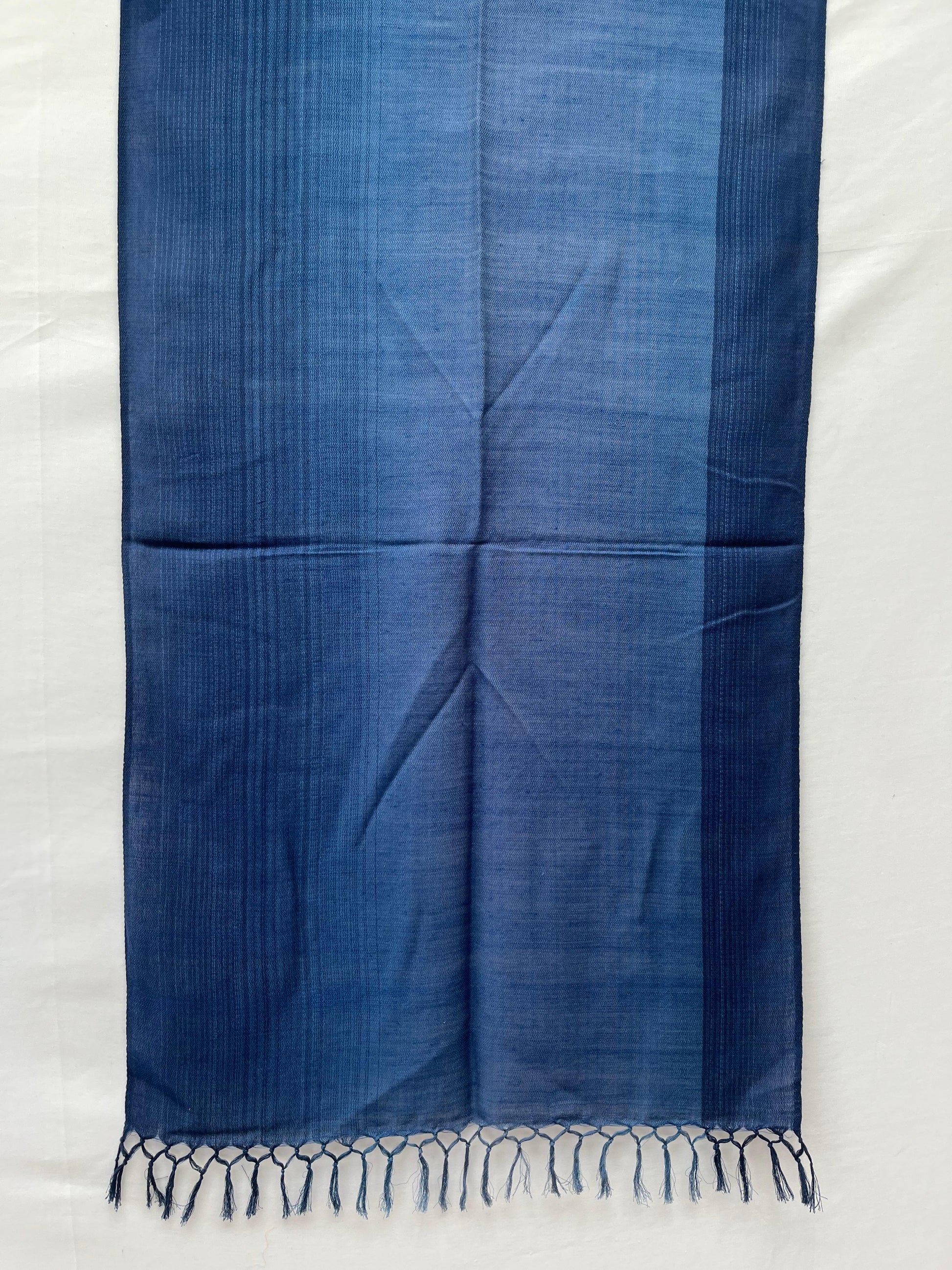 Cotton Wool Stole(Blue)
