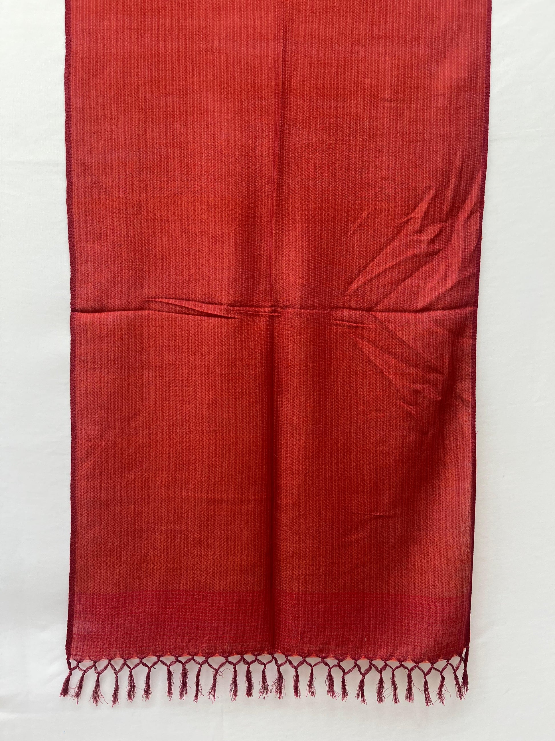 Cotton Wool Stole(Crimson)