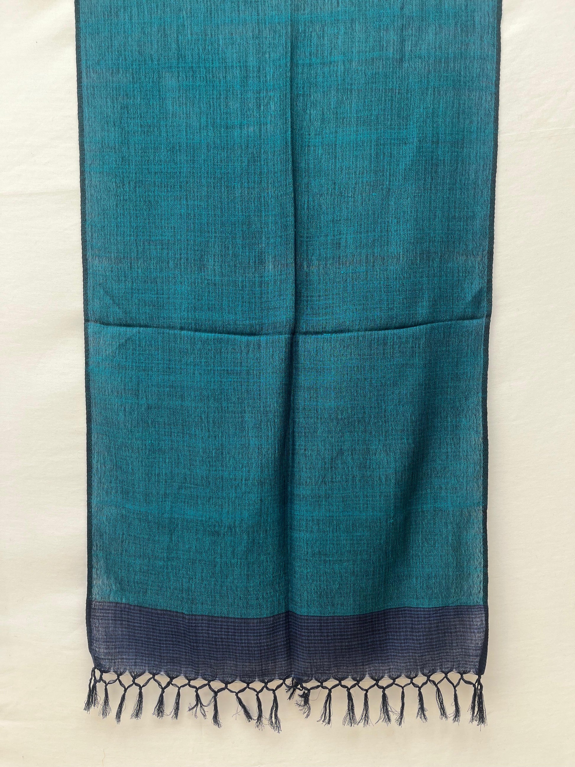 Cotton Wool Stole(Indigo)
