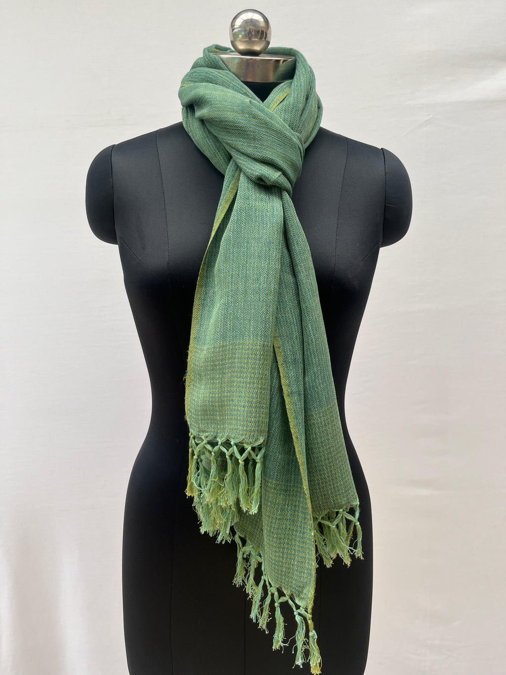 Cotton Wool Stole(Green)