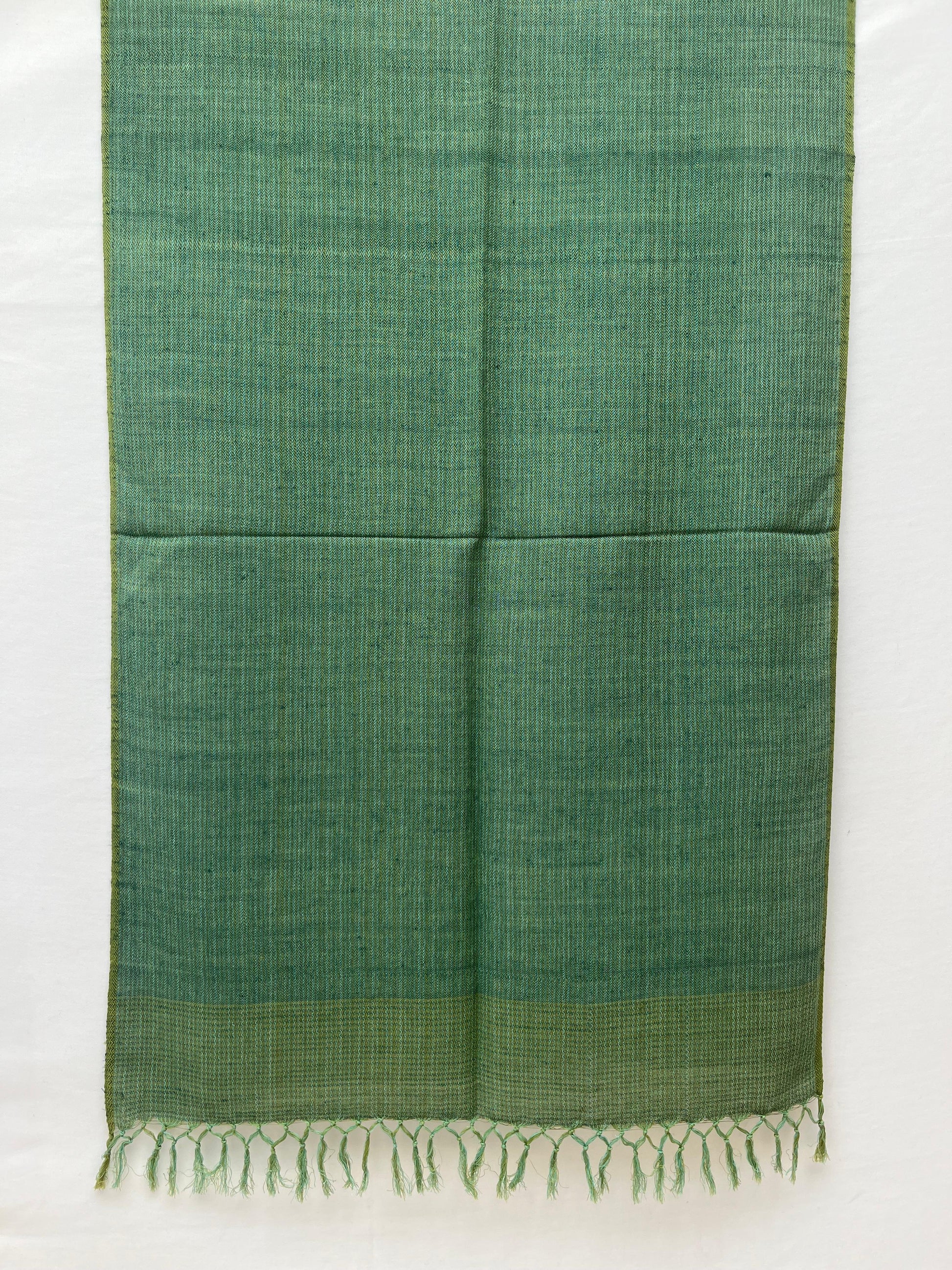 Cotton Wool Stole(Green)