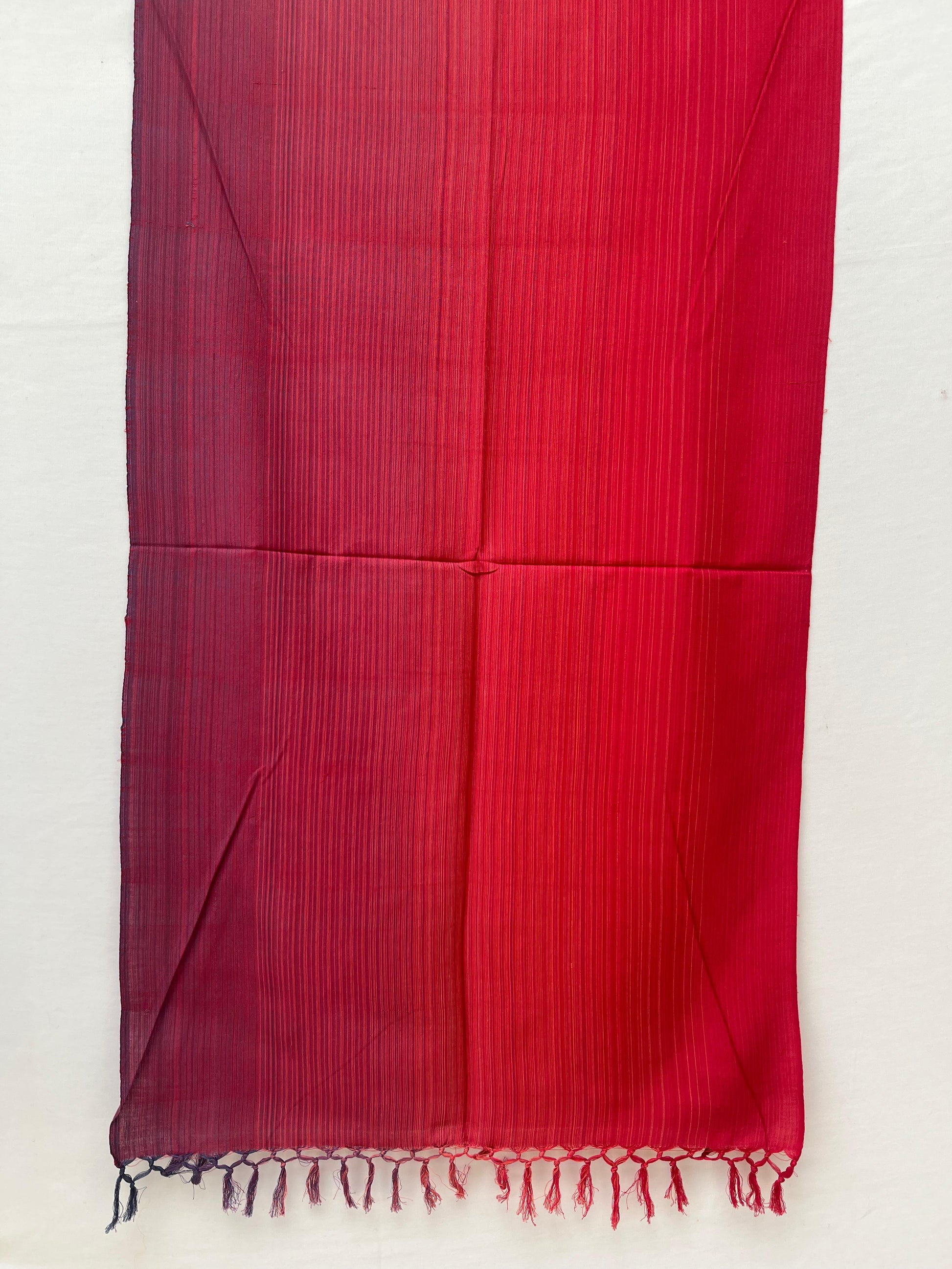 Cotton Stole(Crimson Ombre)